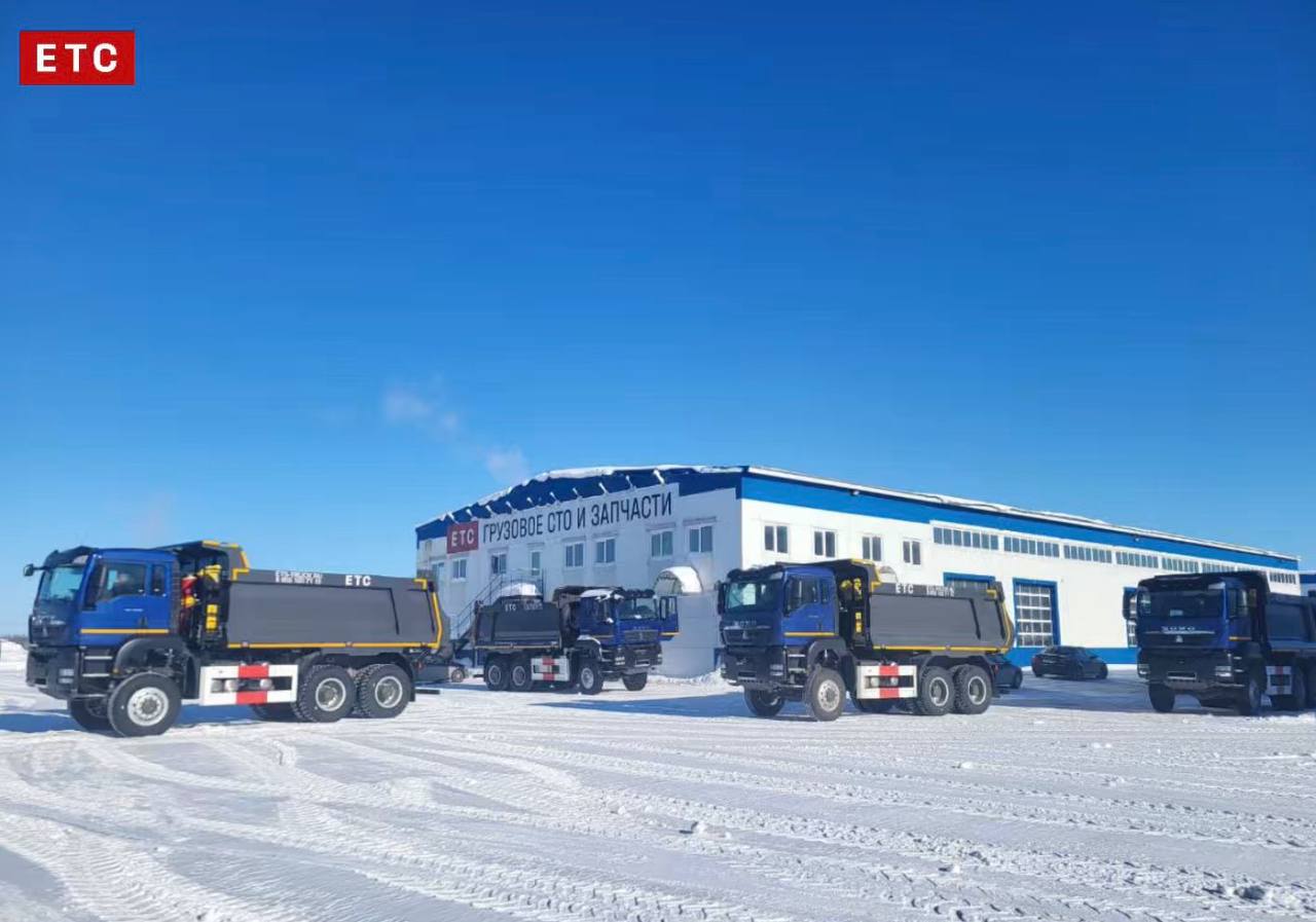 Передали клиенту 5 самосвалов HOWO 6×6